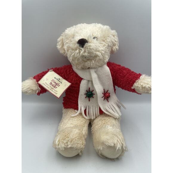 Hallmark plush 14" tall "JINGLE BEAR" plays Jingle Bells - NWT - Picture 1 of 11